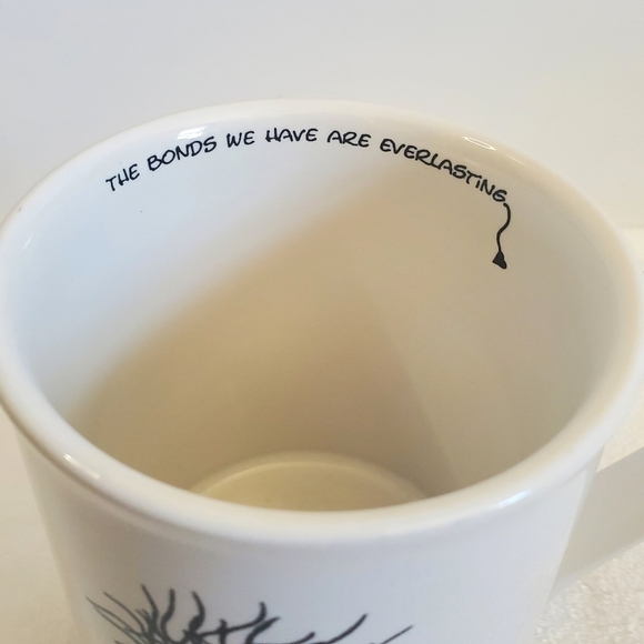 𝅺ENESCO Mother Glossy White Black Coffee Cup Mug 16 Oz - Picture 8 of 14